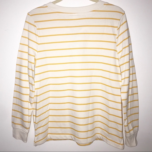 OLD NAVY Yellow Striped Criss Cross Lace Up Top - Picture 5 of 5